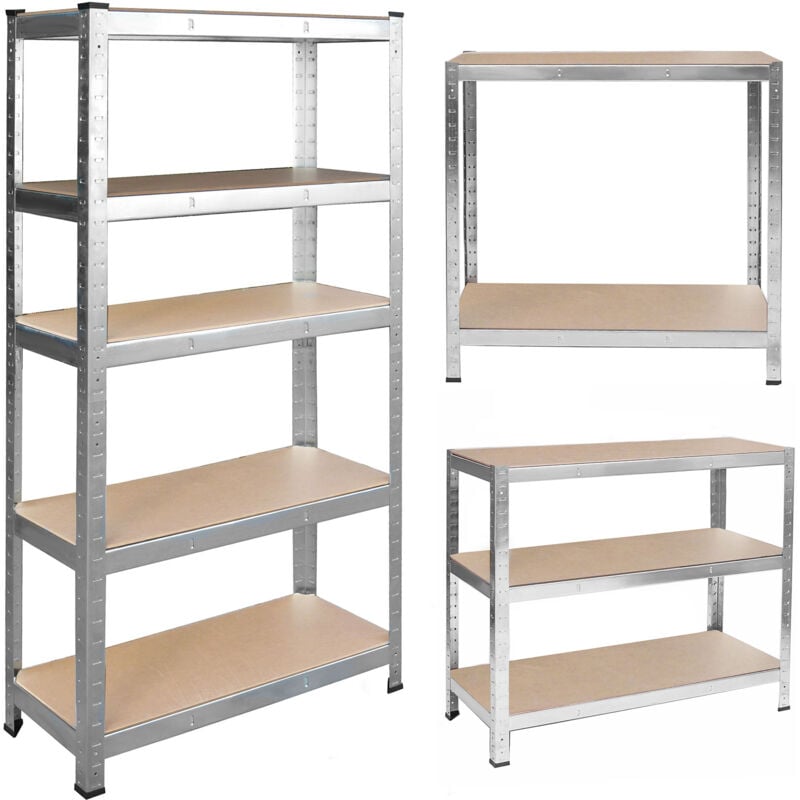 foto del prodotto scaffale da magazzino in metallo 180 x 90 x 40 humberg 4846