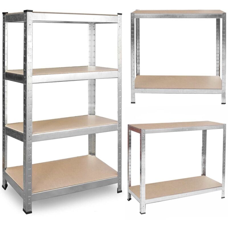 foto del prodotto scaffale da magazzino in metallo 180 x 90 x 40 plonos 470200