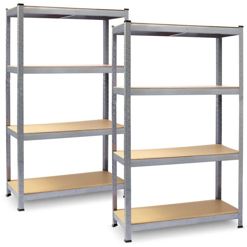 foto del prodotto scaffale da magazzino in metallo, set da 2, 150 x 75 x 30 cm plonos pl 700