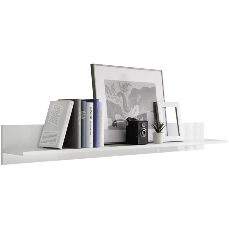 foto del prodotto scaffale da parete, collezione jet, color bianco lucido lacato.