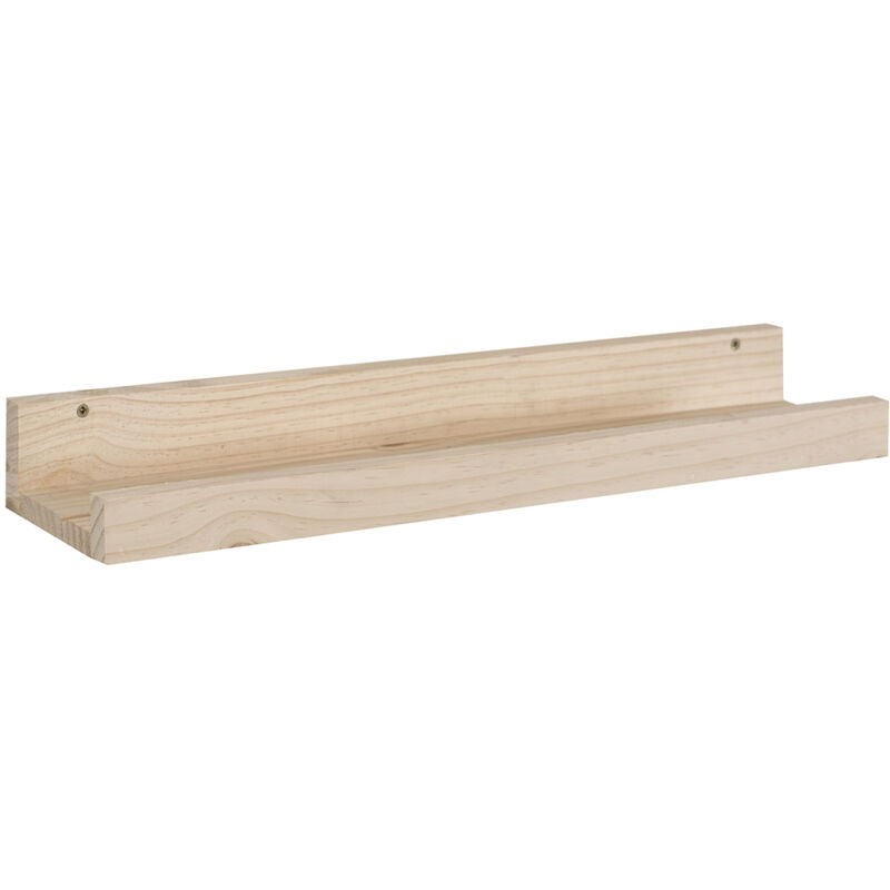 foto del prodotto scaffale da parete in pino massiccio l60 x h7 cm