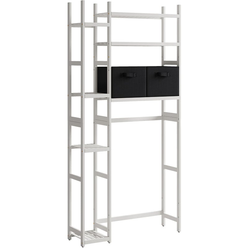 immagine 0 del prodotto scaffale della toilette bilbao, bianco, 78.5 x 163 cm con 2 cassetti in pile, vicco