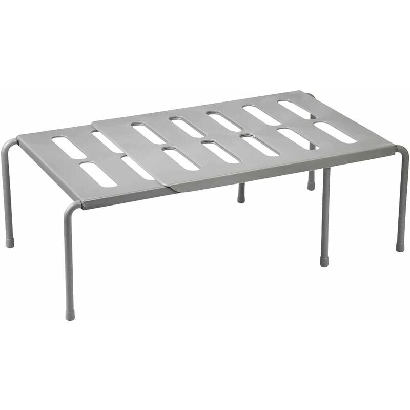 foto del prodotto scaffale espandibile da 36 a 69 cm multifunzione scaffale da cucina a scomparsa per bagno, cucina, ripostiglio per trucchi, ufficio grigio ,