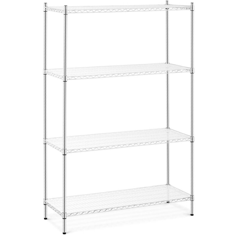 foto del prodotto scaffale filo metallico 1000 kg scaffalatura con tappetini 120 x 45 x 180 cm
