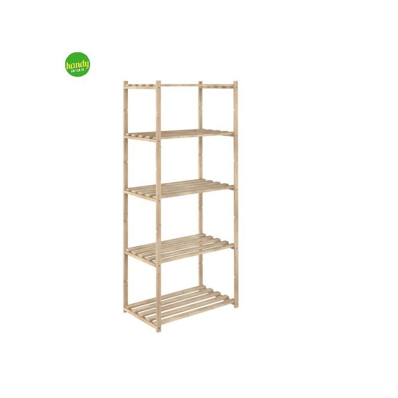 foto del prodotto scaffale handy 5 ripiani pino 76x38 h.175