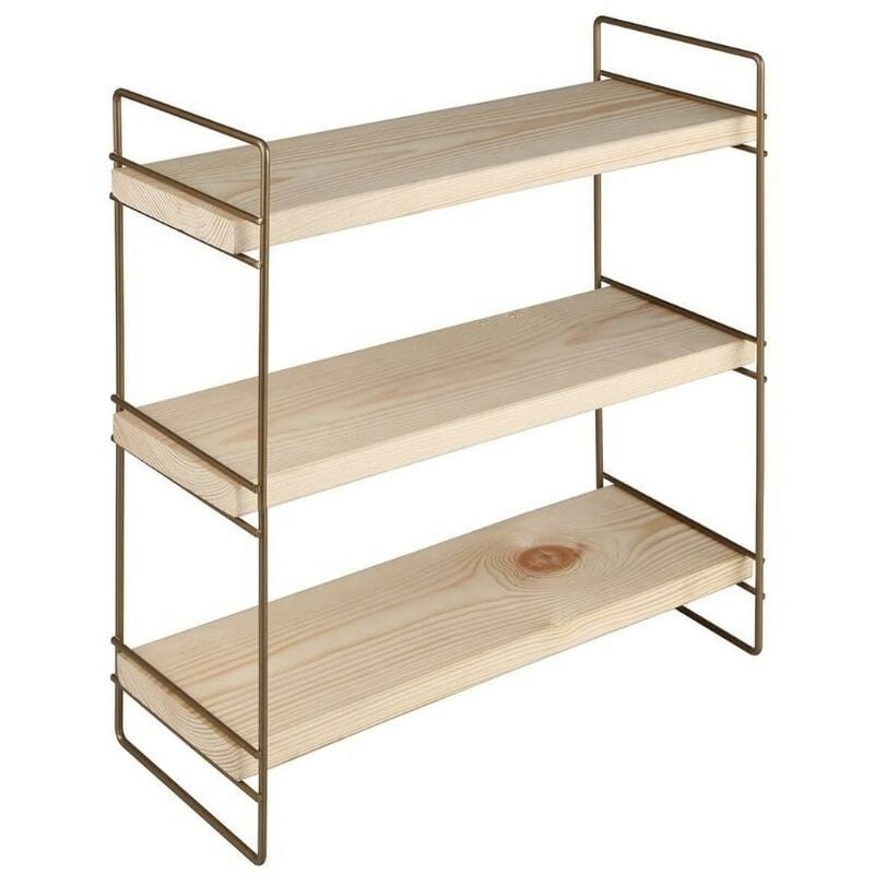 foto del prodotto scaffale hobby 3 ripiani 40x13x40 bronzo asz1572 effez