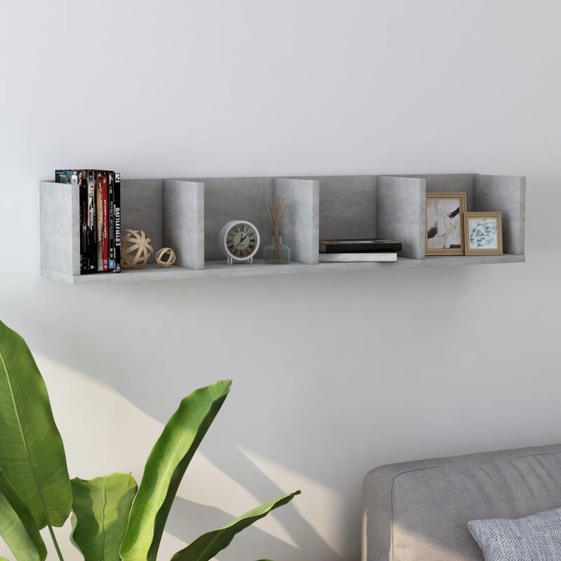 immagine 0 del prodotto scaffale ideale per qualsiasi stanza con 4 scomparti disponibili in vari colori colore cemento