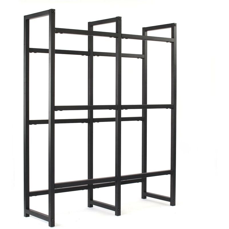 foto del prodotto scaffale in acciaio a ripiani per 6 casse di bevande, porta casse d acqua 91x31x116cm, 20 kg piano toboli