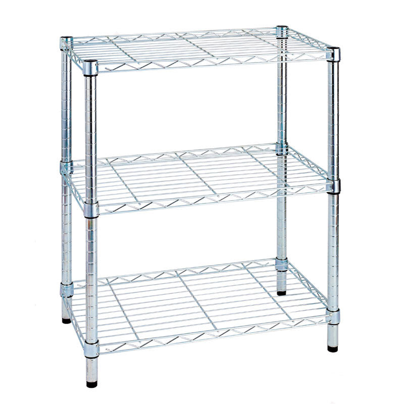 foto del prodotto scaffale in acciaio cromato 3 piani 36x60x75cm tosini light ac1424-3