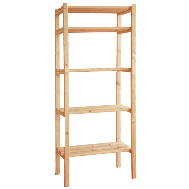 foto del prodotto scaffale in legno 170x80x40 5 piani guercio guercio