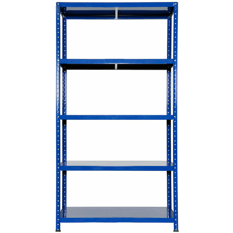 foto del prodotto scaffale in metallo 5 ripiani 100x40x187 cm ettore blu