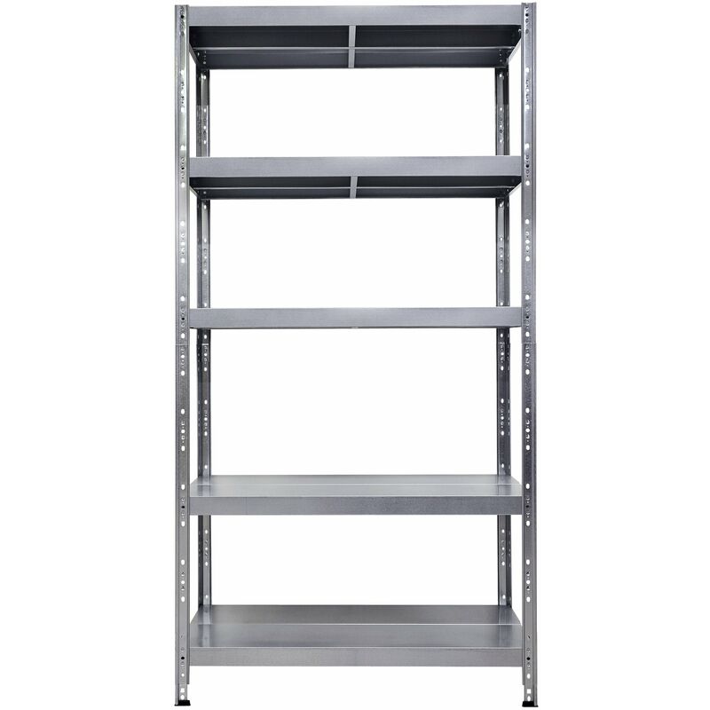 foto del prodotto scaffale in metallo 5 ripiani 100x40x195 cm maciste zincato