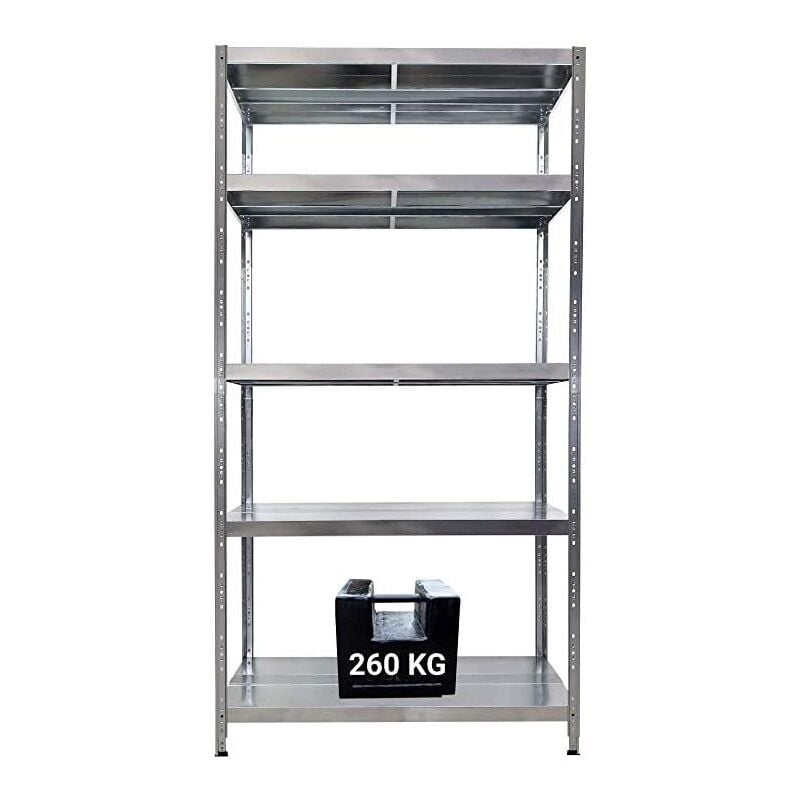 foto del prodotto scaffale in metallo maciste 100 x 40 x 195 h 5 piani kg 260 senza bulloni