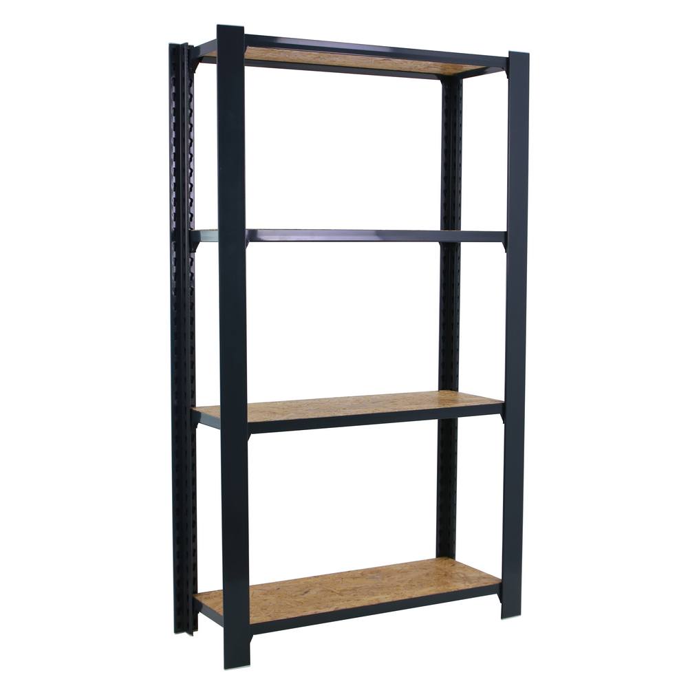 foto del prodotto scaffale in metallo simon rack senza viti colore antracite osb 4 ripiani 1500x800x300 mm made in spain