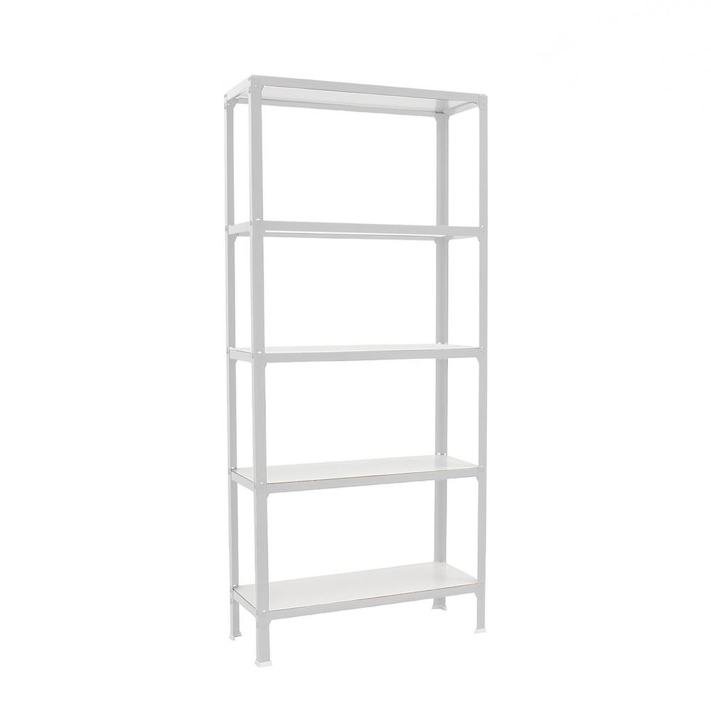 foto del prodotto scaffale in metallo simon rack senza viti colore bianco 5 ripiani 1800x800x300 mm made in spain