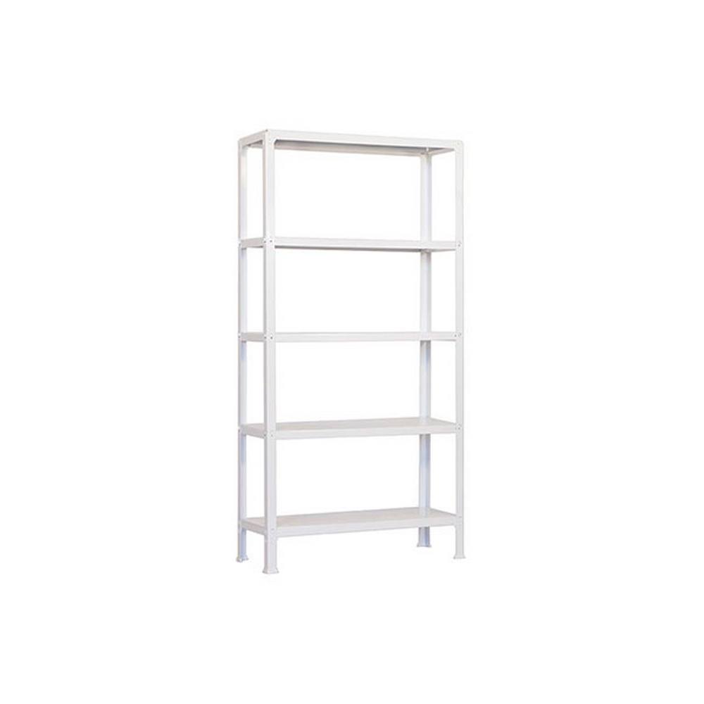 foto del prodotto scaffale in metallo simon rack senza viti colore bianco 5 ripiani 1800x800x300 mm made in spain