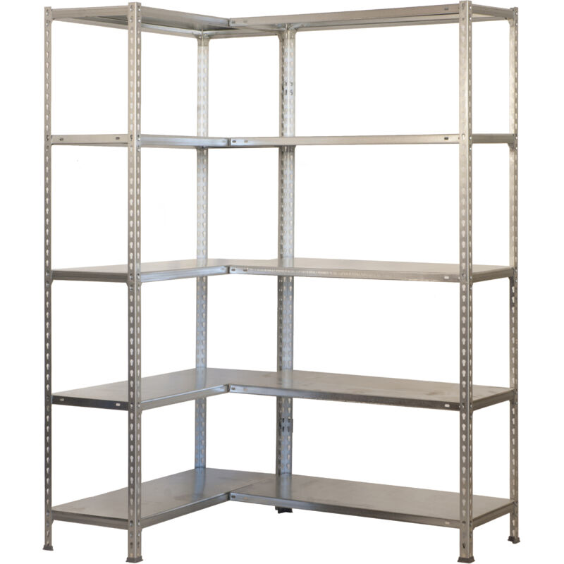 foto del prodotto scaffale in metallo simon rack senza viti colore galvanizzato 10 ripiani 2000x1300x300 mm made in spain
