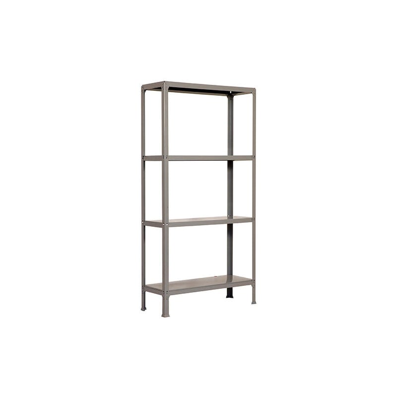 foto del prodotto scaffale in metallo simon rack senza viti colore grigio 4 ripiani 1600x1000x300 mm made in spain