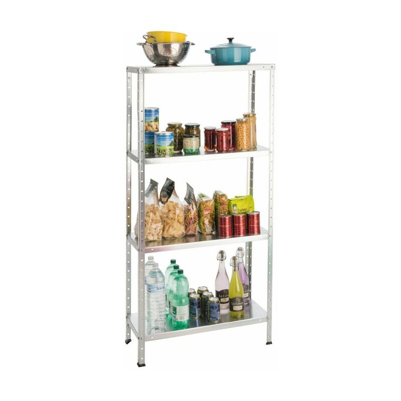 foto del prodotto scaffale in metallo zincato a 4 piani in kit brixo zip