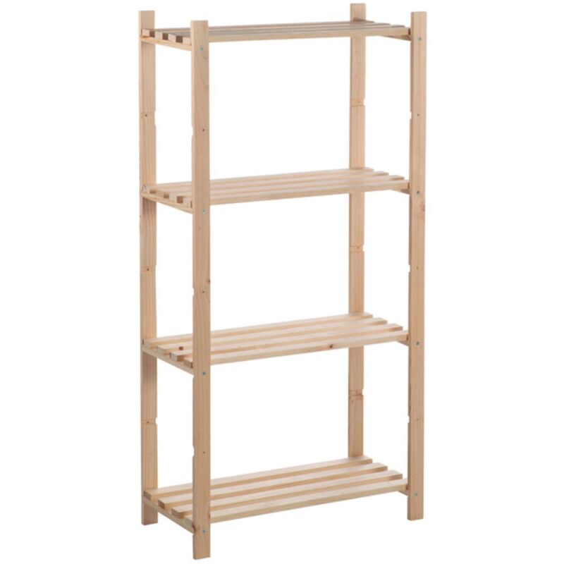 foto del prodotto scaffale in pino basico 4 ripiani cm 65x30x131 h