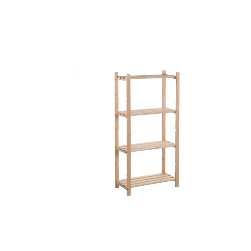 foto del prodotto scaffale in pino basico 4 ripiani cm 65x30x131 h