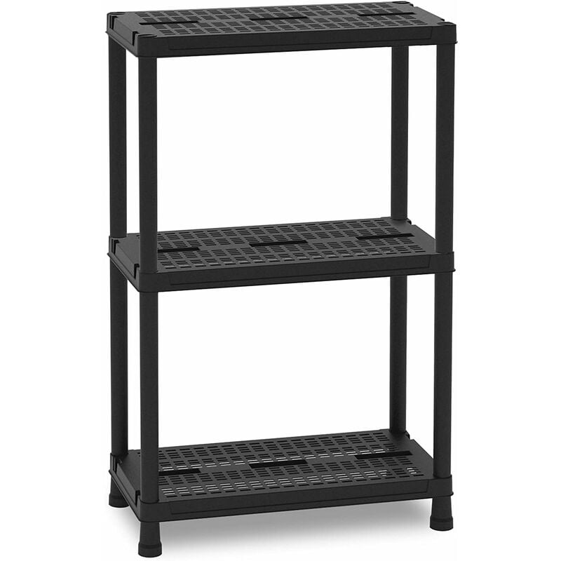 foto del prodotto scaffale in resina a 3 piani per casa garage ufficio modulare toomax