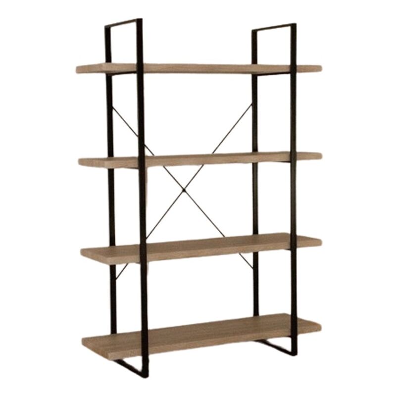 foto del prodotto scaffale industriale shelves 4 ripiani legno e metallo design loft alla moda
