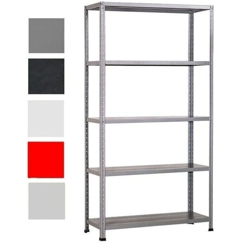 foto del prodotto scaffale kit 100x40 h 185 grigio grima