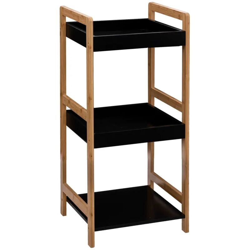 foto del prodotto scaffale lea in bamboo 10x35xh81cm con 3 ripiani n