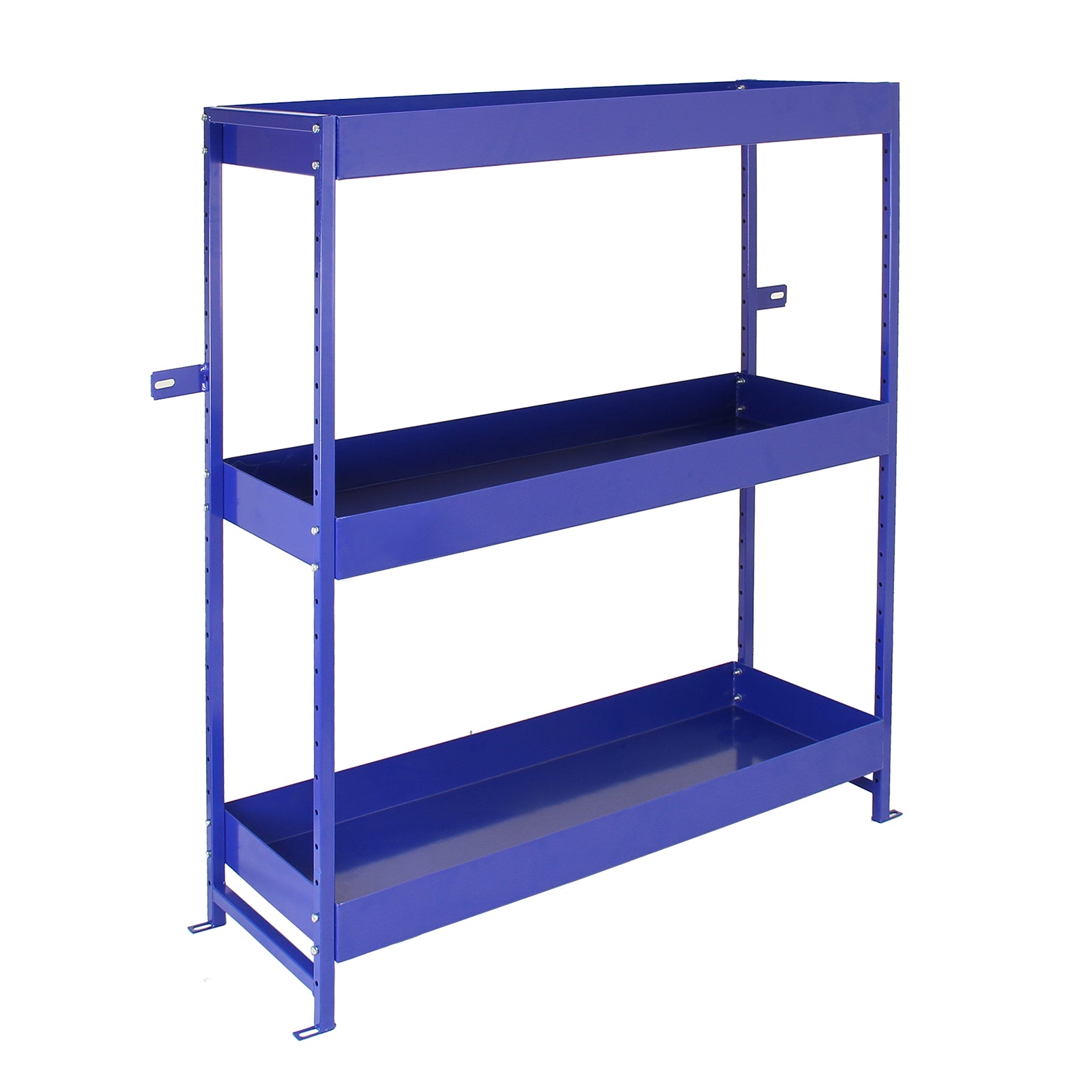 foto del prodotto scaffale lighting blu universale per van in acciaio inossidabile con 3 ripiani