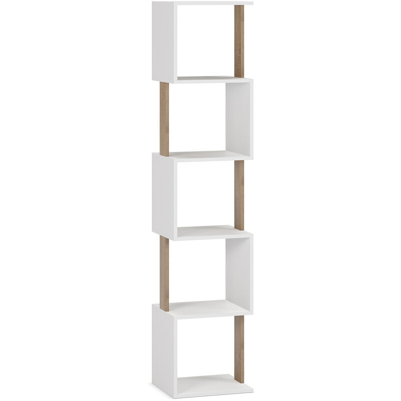 immagine 0 del prodotto scaffale maldivas a 5 fori nel colore bianco rovere