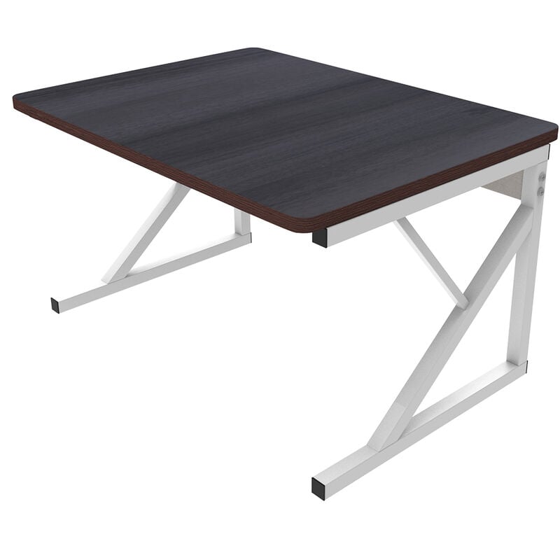 foto del prodotto scaffale mensola cucina mobiletto porta microonde ripiano metallo legno 54x35x34,5cm, nero