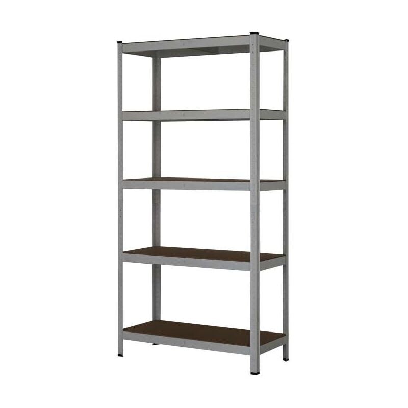 foto del prodotto scaffale metallo bianco 5 ripiani 120x40x180 cm