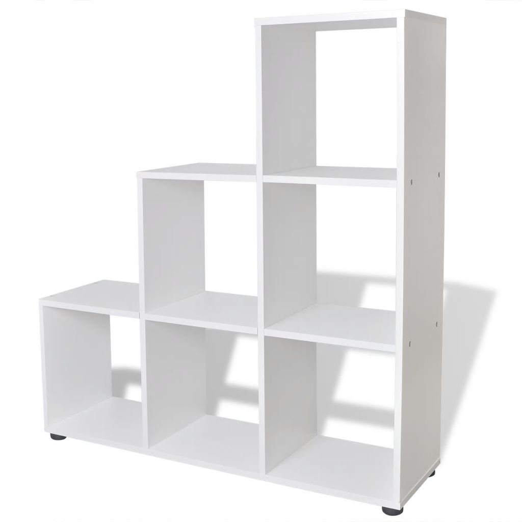 foto del prodotto scaffale mobile di design libreria scaffale 107 cm bianco 2702015 2