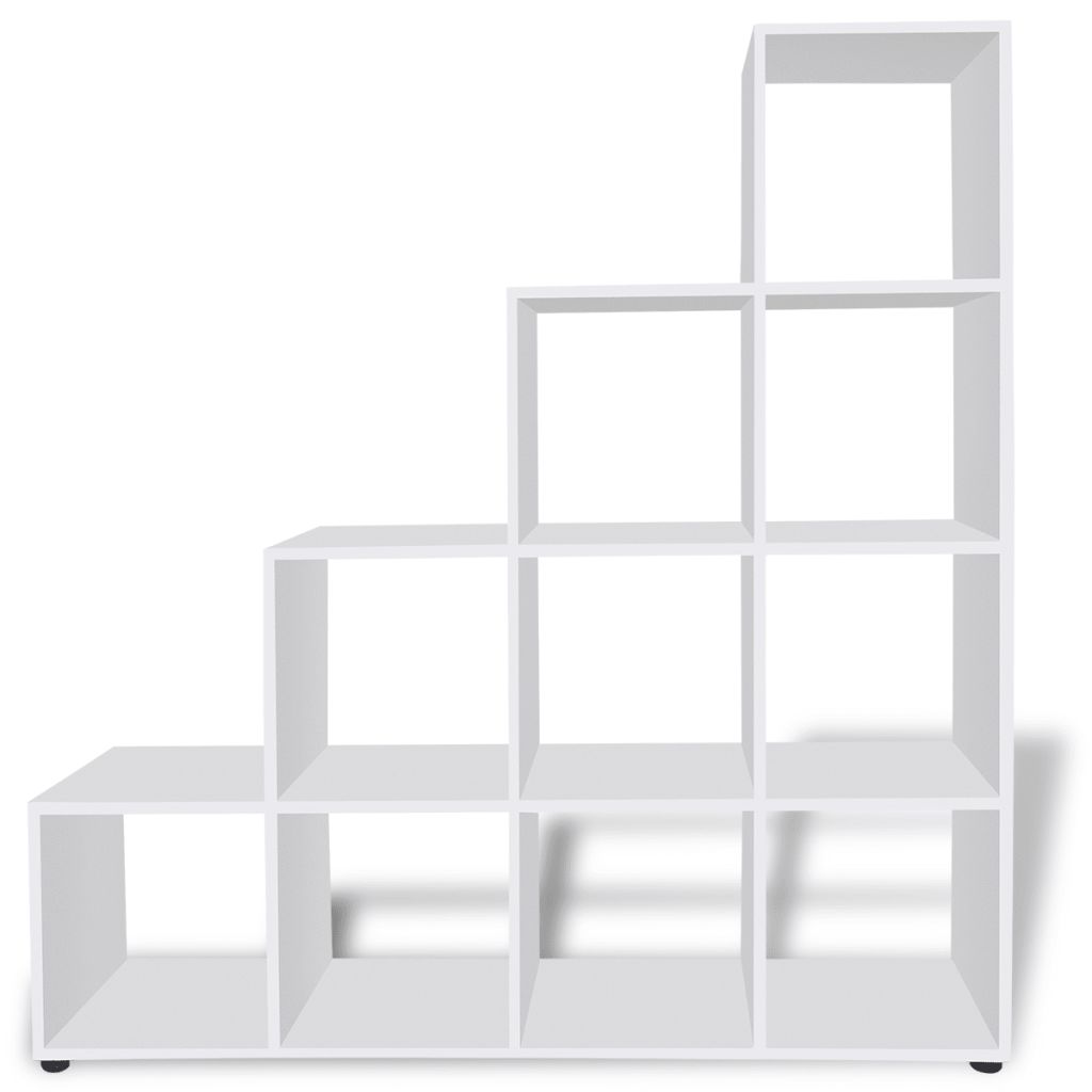 foto del prodotto scaffale mobile di design libreria scaffale 142 cm bianco 2702013 2