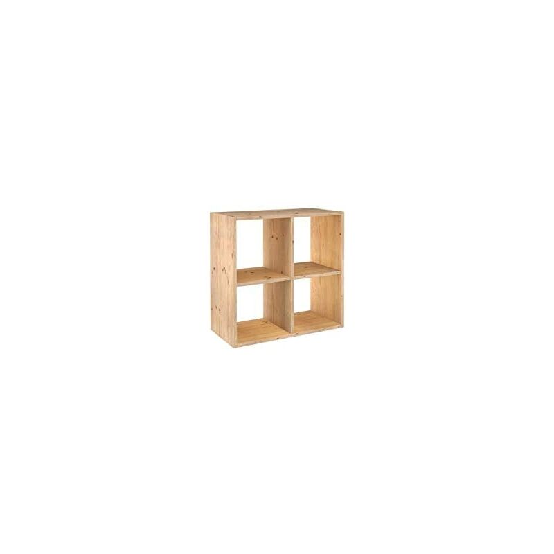 foto del prodotto scaffale modulare con 2 x 2 cubi in pino massiccio dinamico astigarraga