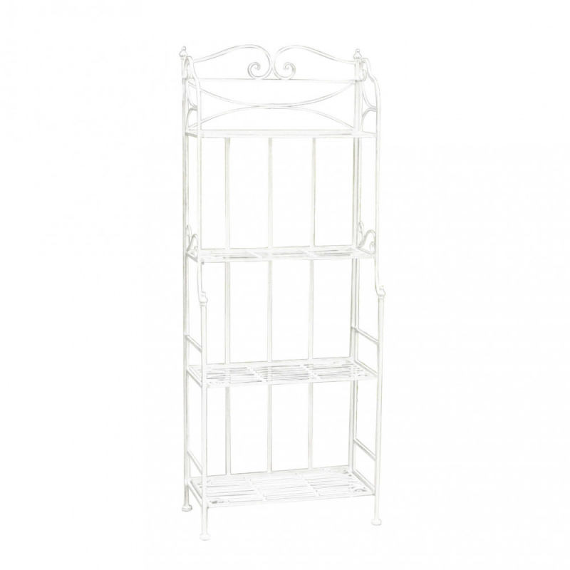foto del prodotto scaffale noelle 4 piani bianco antico