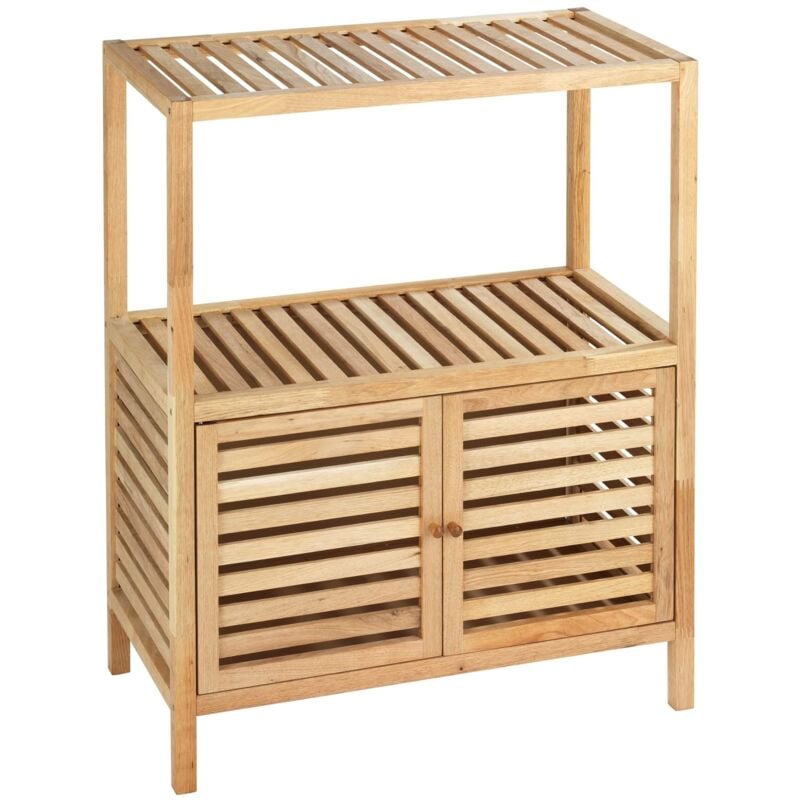 foto del prodotto scaffale norway, legno noce, 67.5 x 86 x 35.5 cm, noce wenko