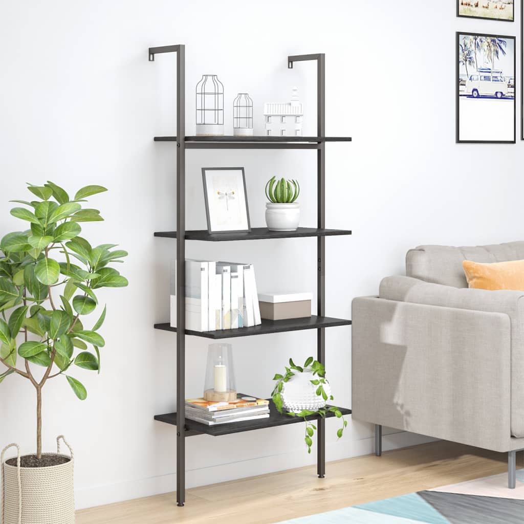 foto del prodotto scaffale pendente a 4 livelli nero 64x35x152,5 cm vidaxl