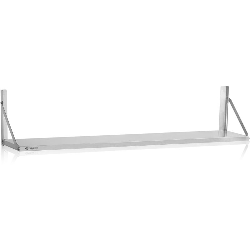 foto del prodotto scaffale pensile in acciaio inox mahlzeit, 150 x 30 cm, argento, scaffale a parete pieghevole, scaffale da cucina