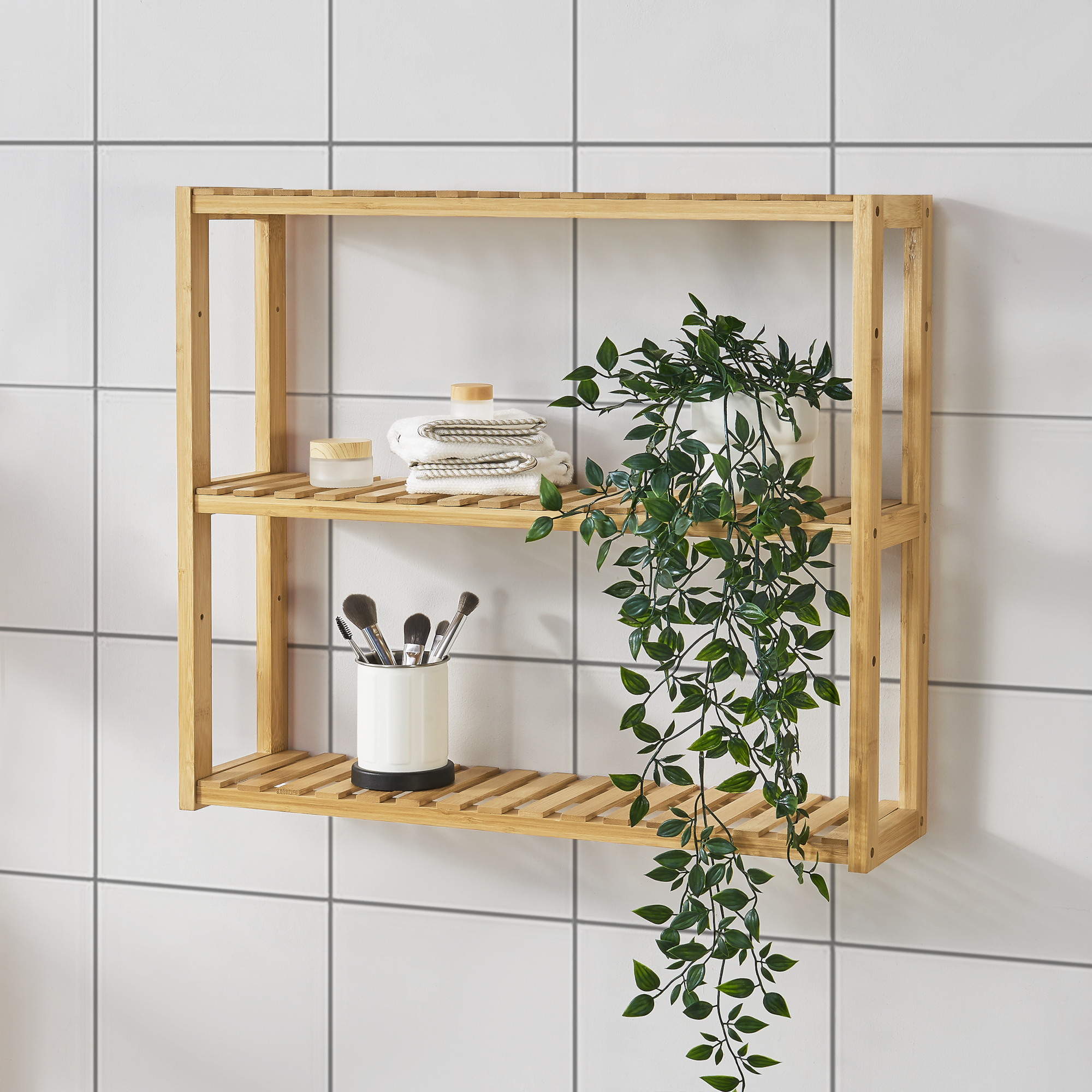 foto del prodotto scaffale pensile rnsk ldsvik in bamb en.casa 