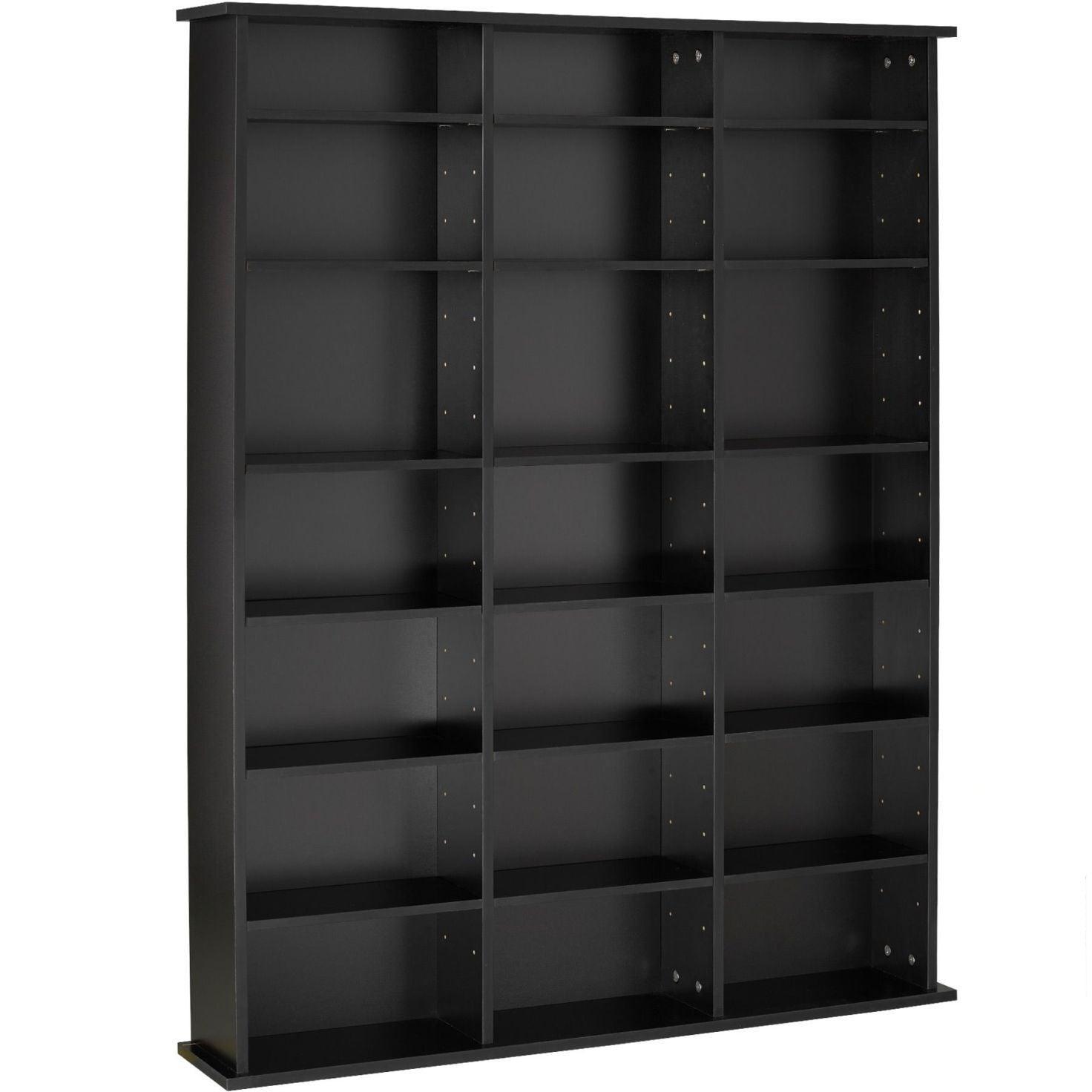 foto del prodotto scaffale per armadietto libreria porta cd dvd 136,5 cm nero 08 0000229