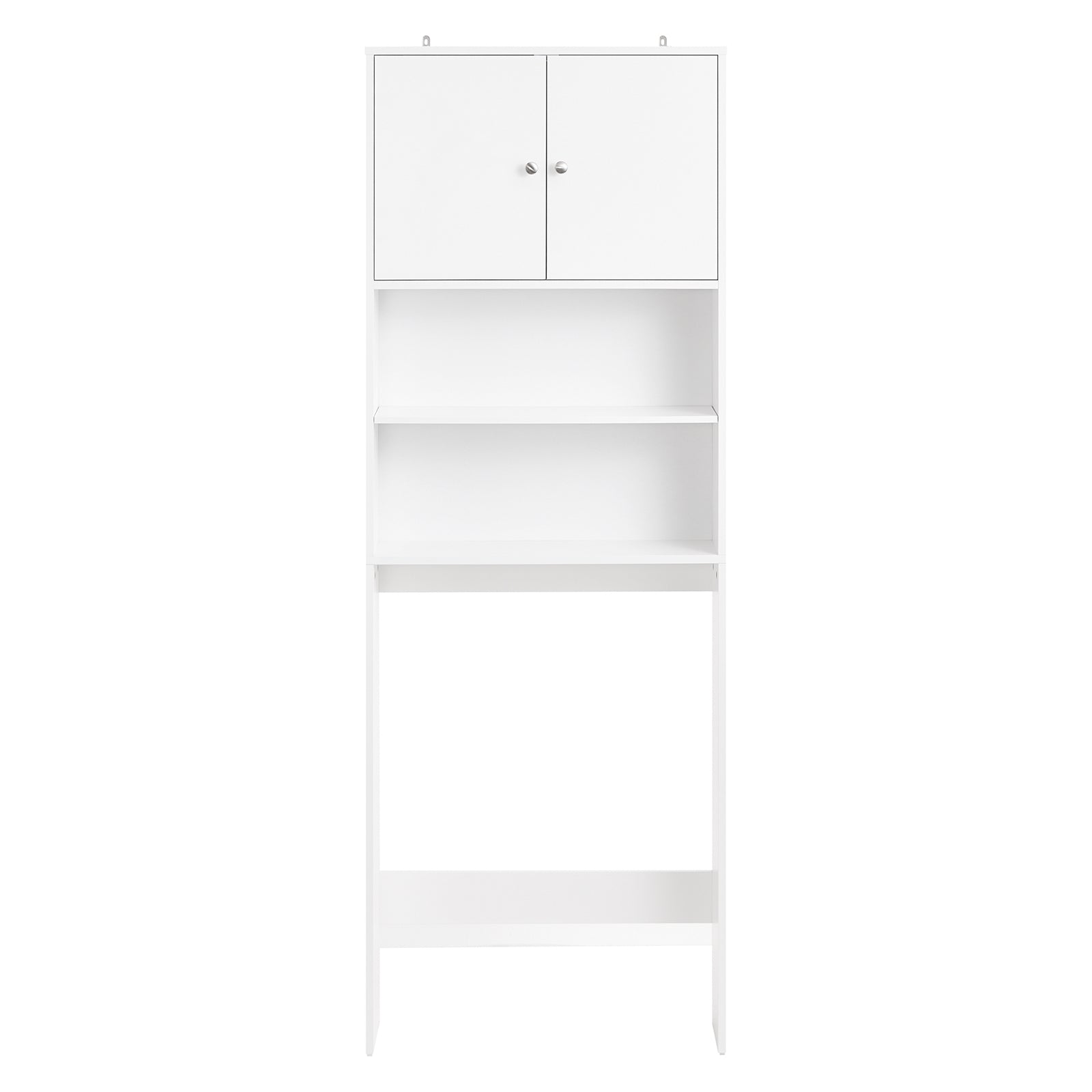 foto del prodotto scaffale per bagno con armadio mensole bagno armadio per lavatrice armadio sovrastruttura bianco 65x20x182cm bzr165 w