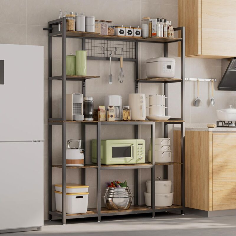 foto del prodotto scaffale per cucina mobile cucina microonde mensola da libreria scaffale forno scaffale da panettiere in metallo