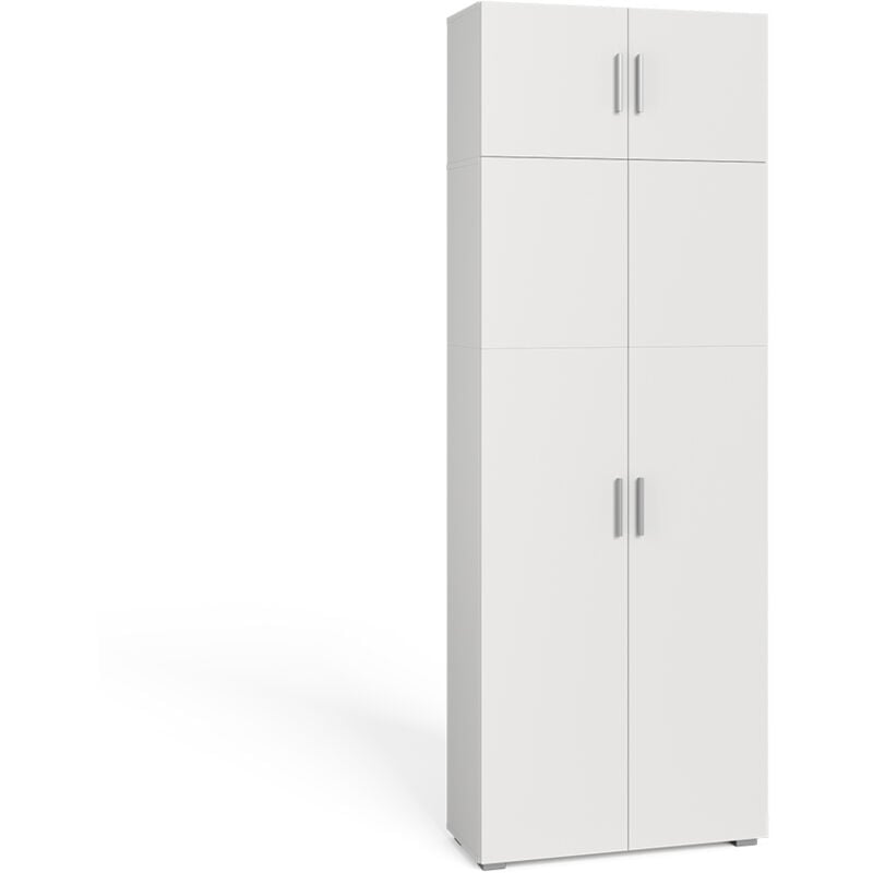 foto del prodotto scaffale per file frank, bianco, 80 x 182.4 cm con estensione dell armadio vicco