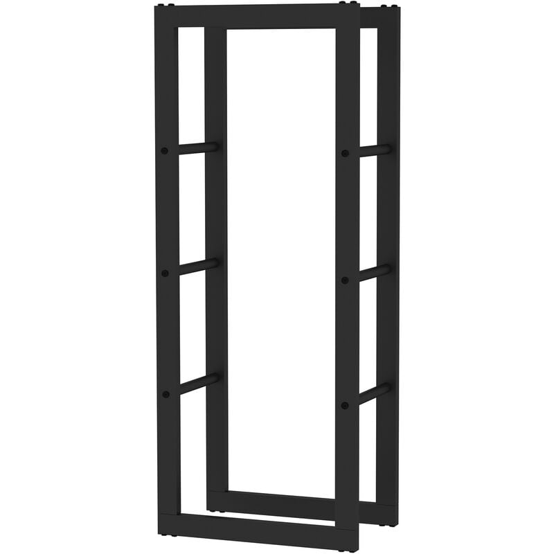foto del prodotto scaffale per legna da ardere 100x25x40cm, metallo verniciato a polvere, per interno ed esterno, portalegna toboli