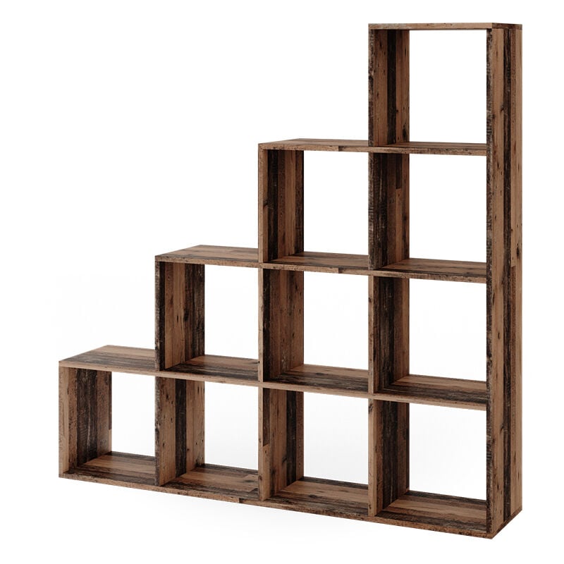foto del prodotto scaffale per scale , legno antico, 142.5 x 140 cm vicco