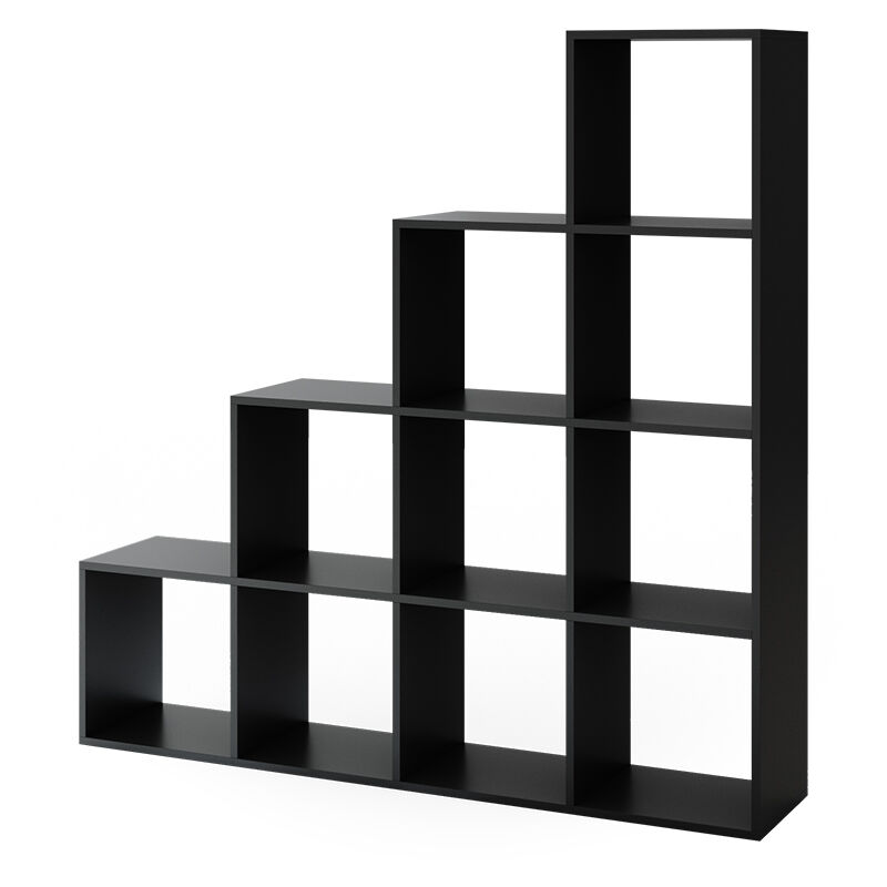 foto del prodotto scaffale per scale , nero, 142.5 x 140 cm, vicco