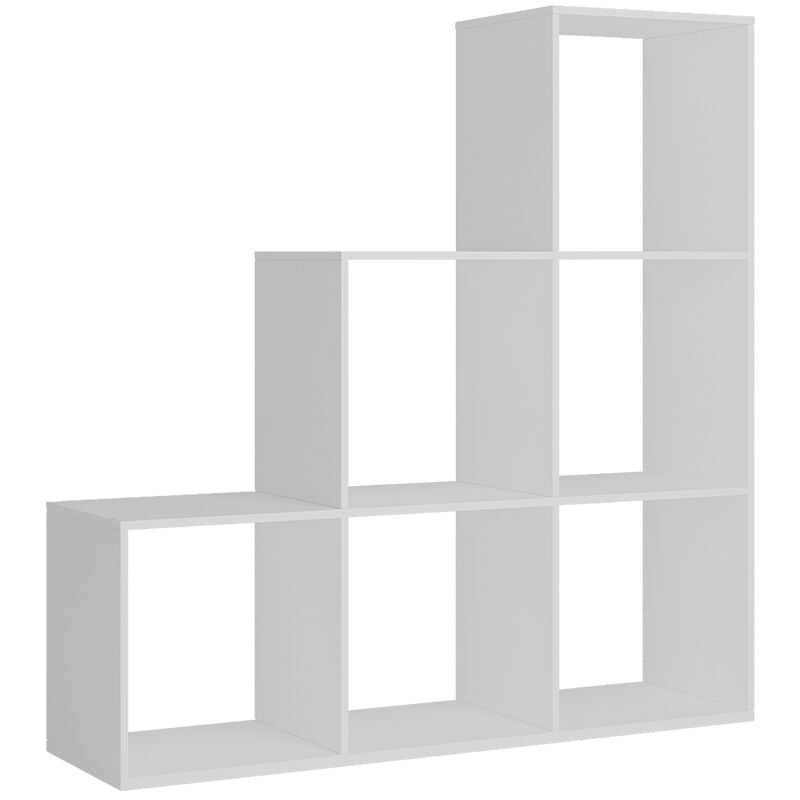 foto del prodotto scaffale per scale theresa, bianco, 104 x 108 cm 6 vani, vicco