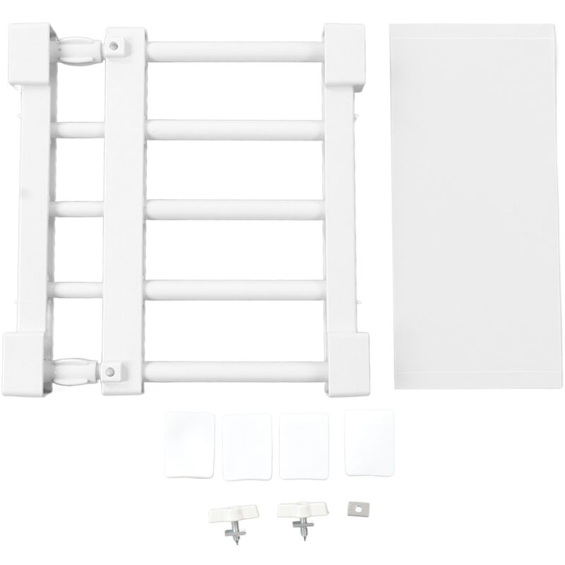 foto del prodotto scaffale per tensione dell armadio scaffale divisorio espandibile senza chiodi per armadio guardaroba lunghezza 23 30 cm 9,1 11,8 pollici zoternen